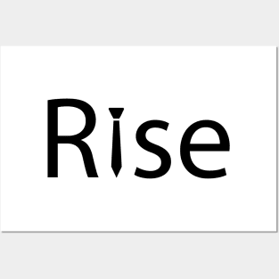 Rise rising artistic design Posters and Art